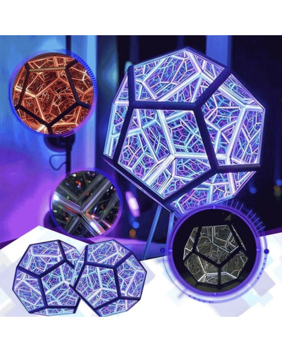 3D LED ночник «Додекаэдр» — многоцветная USB-лампа с 7 режимами подсветки (18)