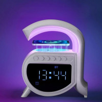 Умный ночник-колонка G-Smart A-16 с Bluetooth, часами и беспроводной зарядкой (30)