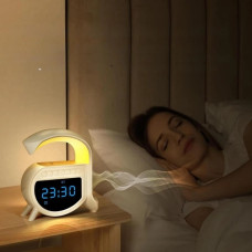 Умный ночник-колонка G-Smart A-16 с Bluetooth, часами и беспроводной зарядкой (30)