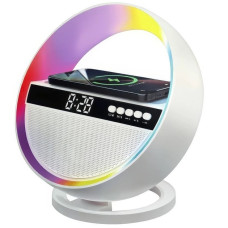 Умный ночник-колонка G5 с RGB-подсветкой, часами и беспроводной зарядкой (24)