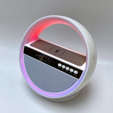 Умный ночник-колонка G5 с RGB-подсветкой, часами и беспроводной зарядкой (24)