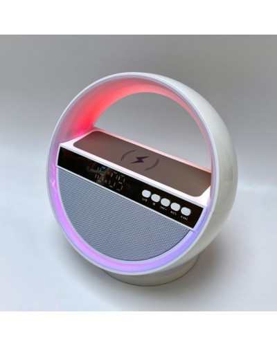 Умный ночник-колонка G5 с RGB-подсветкой, часами и беспроводной зарядкой (24)