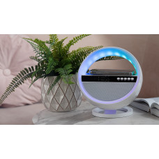 Умный ночник-колонка G5 с RGB-подсветкой, часами и беспроводной зарядкой (24)