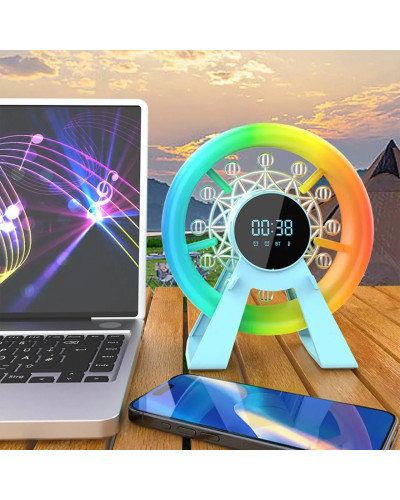 Ночник-колонка L-38A «Карусель» с часами, RGB-подсветкой и Bluetooth (30)