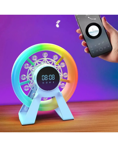 Ночник-колонка L-38A «Карусель» с часами, RGB-подсветкой и Bluetooth (30)