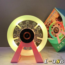 Ночник-колонка L-38B «Карусель» с беспроводной зарядкой, Bluetooth и RGB-подсветкой (30)