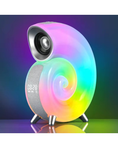 Умный мини-ночник Conch N63 с RGB-подсветкой, Bluetooth-колонкой, часами и управлением через APP, 6 Вт (40)