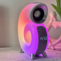 Розумний міні-нічник Conch N63 з RGB-підсвіткою, Bluetooth-колонкою, годинником та керуванням через APP, 6 Вт (40)