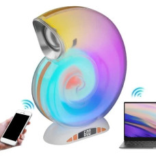 Ночник-колонка Little Sea Shell L39 в форме улитки с RGB-подсветкой, Bluetooth и часами (20)
