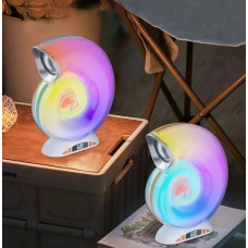 Ночник-колонка Little Sea Shell L39 в форме улитки с RGB-подсветкой, Bluetooth и часами (20)