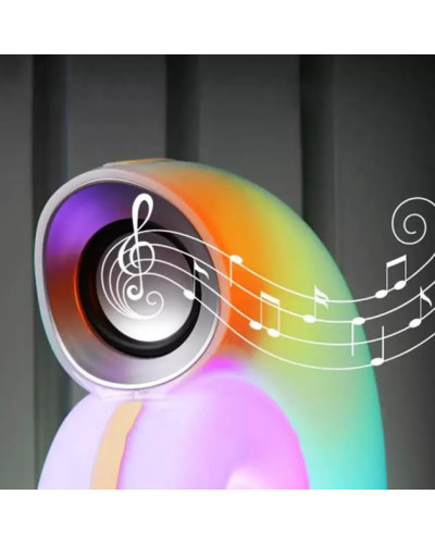 Ночник-колонка Little Sea Shell L39 в форме улитки с RGB-подсветкой, Bluetooth и часами (20)