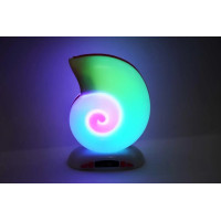 Нічник-колонка Little Sea Shell L39 у формі равлика з RGB-підсвіткою, Bluetooth та годинником (20)