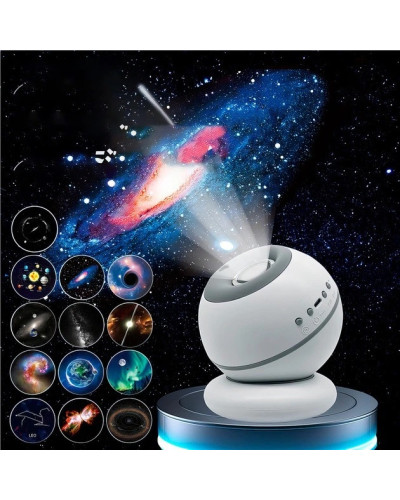 Ночник-проектор Star Galaxy 360° — домашний планетарий с 7 слайдами (36)