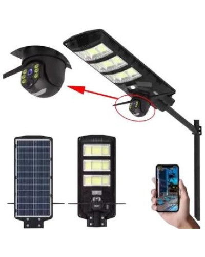 Уличный солнечный LED-прожектор 2-в-1 с 4G-камерой видеонаблюдения, 4 Мп, автономное питание (5)