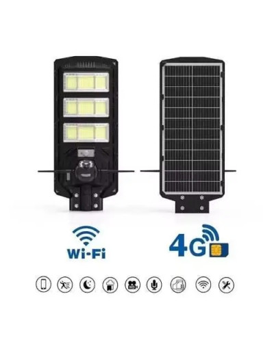 Уличный солнечный LED-прожектор 2-в-1 с 4G-камерой видеонаблюдения, 4 Мп, автономное питание (5)