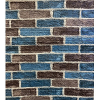 Самоклеюча декоративна 3D панель морська цегляна 700x770x3мм