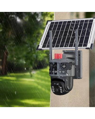 Уличная 4G IP-камера JE-189 12MP с поворотом 360° и солнечной панелью (V380 Pro) (12)