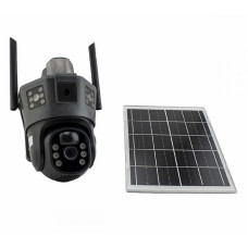 Уличная 4G IP-камера JE-189 12MP с поворотом 360° и солнечной панелью (V380 Pro) (12)