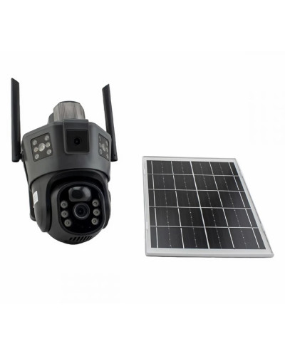 Уличная 4G IP-камера JE-189 12MP с поворотом 360° и солнечной панелью (V380 Pro) (12)