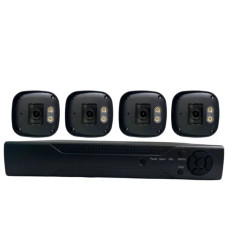 Проводная система видеонаблюдения AHD-KIT YL-806B на 4 камеры с видеорегистратором (6)