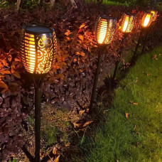 Садовый уличный LED-светильник на солнечной батарее «Факел Mini» 32 см (144)