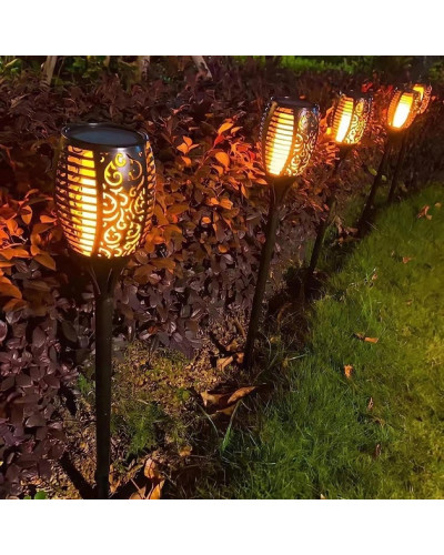 Садовый уличный LED-светильник на солнечной батарее «Факел Mini» 32 см (144)