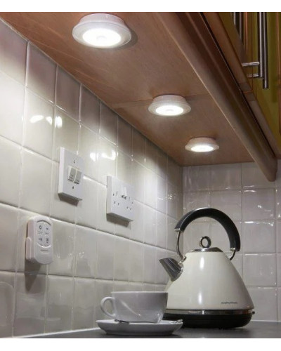 Набор из 3 беспроводных LED-светильников с дистанционным управлением (72)