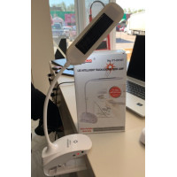 Светодиодная настольная лампа на прищепке с сенсорным управлением и USB-аккумулятором YT-2018T (60)