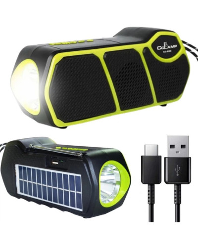 Портативная солнечная зарядная система CCLAMP CL-823 с LED-фонарём и Power Bank (60)
