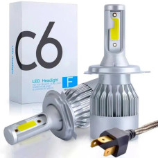 Светодиодные автомобильные LED лампы C6 H4 36W 6000K для фар (50)