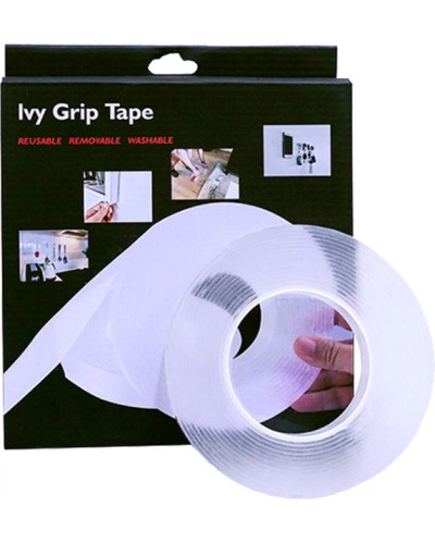 Многоразовая прозрачная крепёжная лента Ivy Grip Tape 5 м LY-793 (200)
