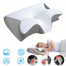 Подушка PILLOW-04 "Бабочка" для комфорта и здорового сна, 60×40×17 см (50)