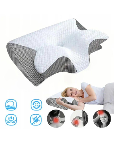 Подушка PILLOW-04 "Бабочка" для комфорта и здорового сна, 60×40×17 см (50)
