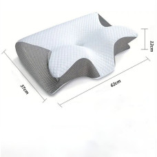 Подушка PILLOW-04 "Бабочка" для комфорта и здорового сна, 60×40×17 см (50)
