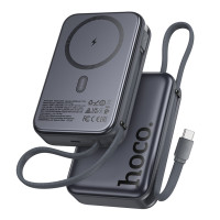 Power Bank Hoco Q44A Original Dual PD45W з магнітною зарядкою, ємність 20000 mAh, сірий колір