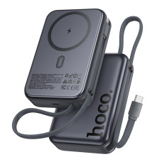 Power Bank Hoco Q44A Original Dual PD45W с магнитной зарядкой, емкость 20000 mAh, серый цвет