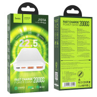 Power Bank Hoco J101A Astute 20000 mAh з підтримкою швидкого заряджання 22.5W, повністю сумісний