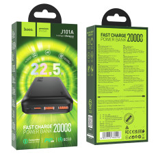 Power Bank Hoco J101A Astute 20000 mAh с поддержкой быстрой зарядки 22.5W, полностью совместимый