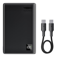 Power Bank Yoki Elegance з магнітним майданчиком та вихідною потужністю 15W, ємність 5000 mAh