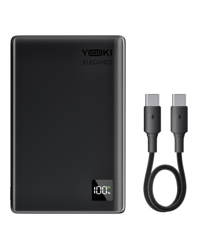 Power Bank Yoki Elegance с магнитной площадкой и выходной мощностью 15W, емкость 5000 mAh