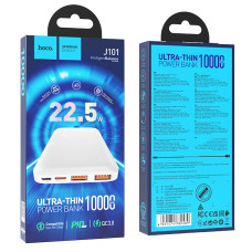 Портативная батарея Power Bank Hoco J101 Astute с 22.5W быстрой зарядкой и полной совместимостью, 10000 mAh