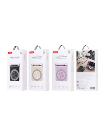 Power Bank XO PR226 Mini 10000mAh – Прозрачный, 15W, Магнитная Фиксация
