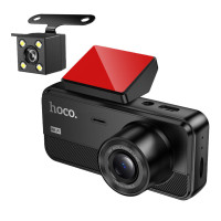 Hoco DV15 3-кам. Dash Cam, 2″, HD 720P, Wi-Fi + App