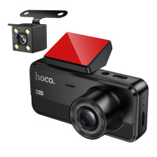 Hoco DV15 3-кам. Dash Cam, 2″, HD 720P, Wi-Fi + App