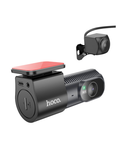 Hoco DV8 2K Dash Cam с Wi-Fi и задней камерой