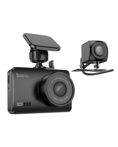 Видеорегистратор Hoco DV3 с 2,45" IPS экраном и камерой заднего вида