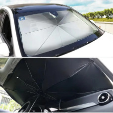 Зонт на лобовое стекло от солнца Car Umbrellas Чёрный 140*78
