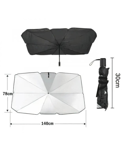 Сонцезахисна автомобільна парасолька Car Umbrellas 140×78 см