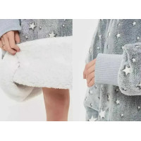 Светящийся плед-толстовка с рукавами и капюшоном Huggle Hoodie Stars Lumi 80х80см