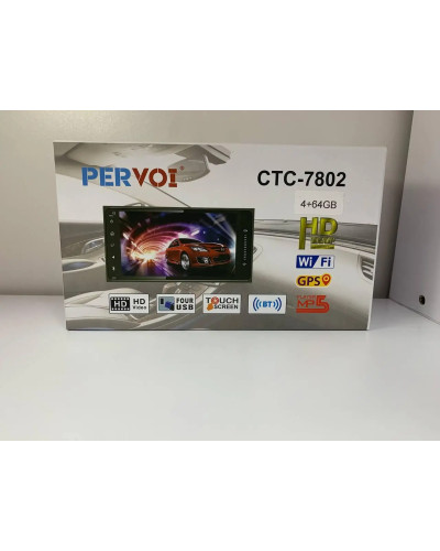 Автомобильная магнитола Android 7802 с 7-дюймовым дисплеем, 4+64G